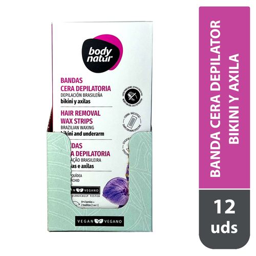 Body Natur Bandas Dep Bikini Axila 12 Ea