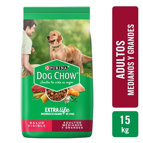 Alimento Perro Adulto Purina Dog Chow Medianos y Grandes -15kg