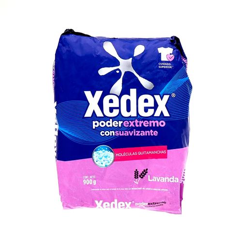 Detergente Xedex Poder Extremo con Suavizante Aroma Lavanda - 900 g