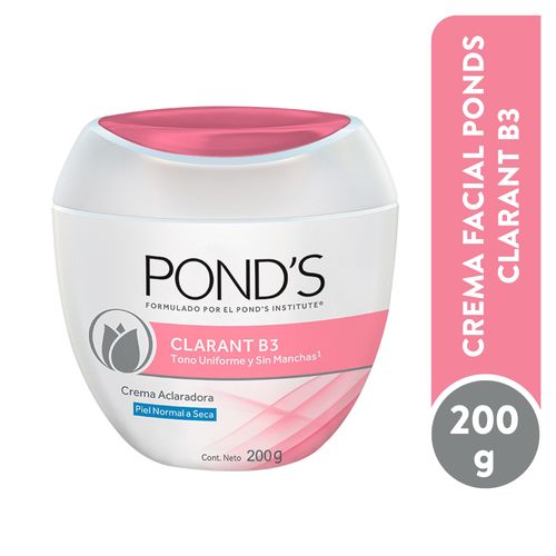 Crema Facial Pond's Clarant B3 Piel Normal A Seca - 200 g