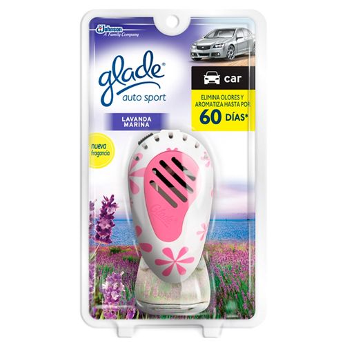 Aromatizante Para Auto Sport Aparato, Lavanda Marina Glade -7ml