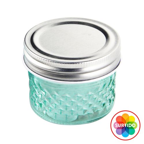 Canister Vidrio C Tapa Metal Surt Zibo