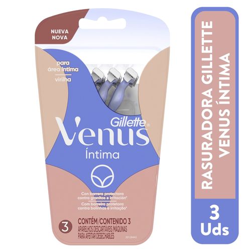 Rasuradora Gillette Venus Intima 3 Und