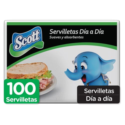 Servilletas Scott Blanca - 100 Unidades