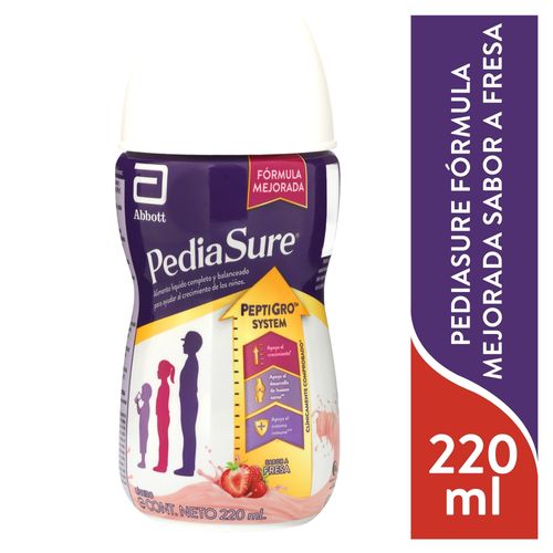 Alimento líquido Pediasure sabor fresa -220 ml