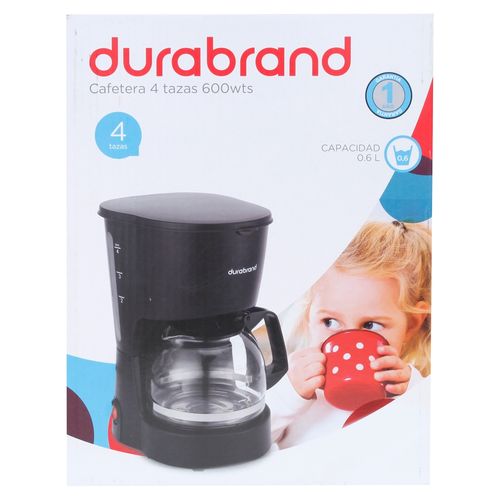 Cafetera Durabrand - 4 Tazas