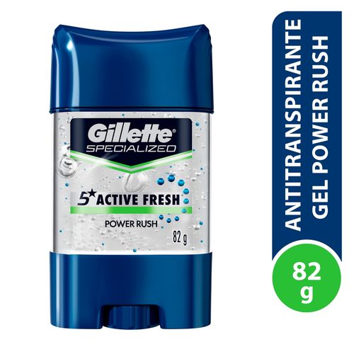 Antitranspirante Gillette Power Beads Power Rush Gel Invisible 82 g