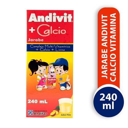 Jarabe Andivit Calcio Vitamina 240 ml