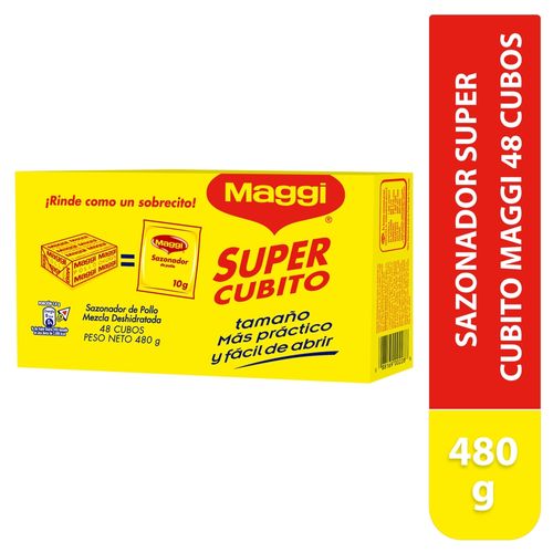 Sazonador Super Cubito MAGGI 10g 48 Unidades