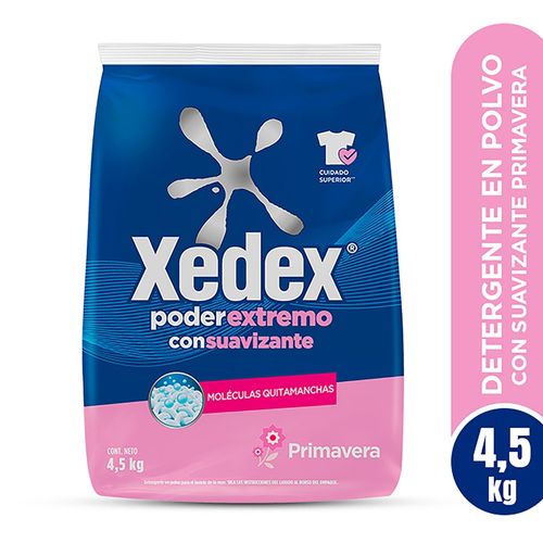 Detergente en polvo Xedex Poder Extremo Primavera - 4.5 kg