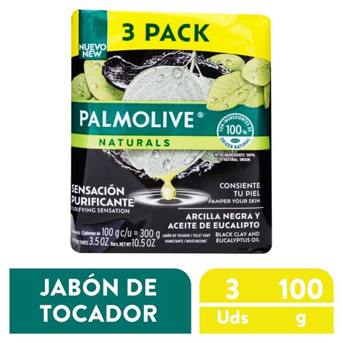 Jabón Palmolive Arcill Y Eucal 3pack - 300 g