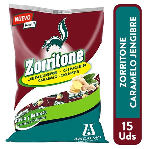 Zorritone Caramelo Jengibre 15 Unidades