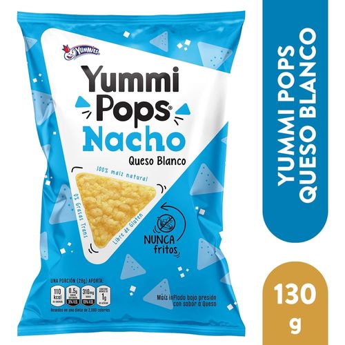 Snack Yummies Yummipops Nacho Queso Blanco - 130 g