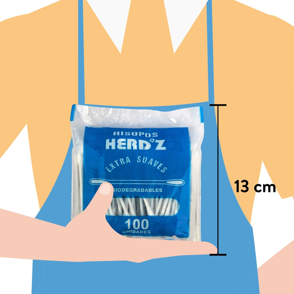 Comprar Hisopos Herdz Bolsa 100 Unid | Walmart Honduras - Paiz Honduras