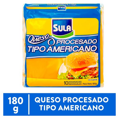 Queso Sula Procesado Tipo Americano - 180 g