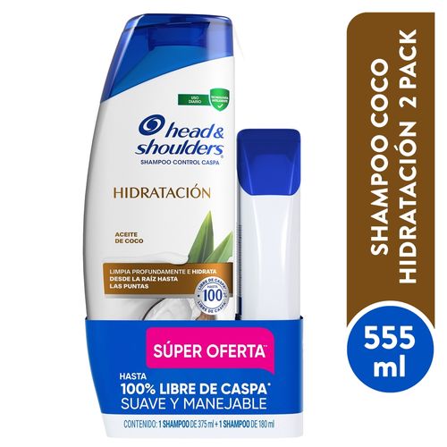 Pack Head Shoulders Hidratac Coco 555Ml