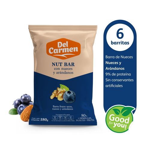 Barra Del Carmen Nuez Y Arandano - 138 g