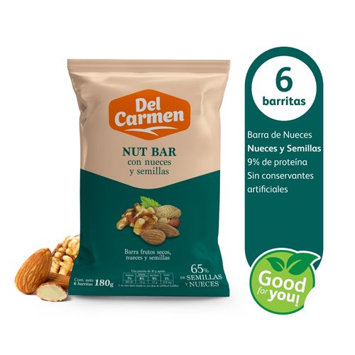 Barra Del Carmen Con Nueces Y Semilla - 138 g