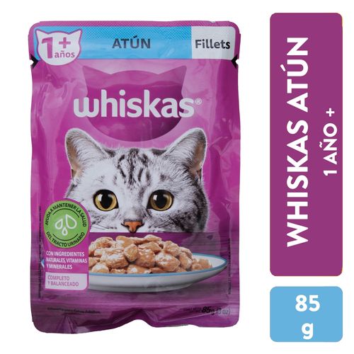 Alimento Húmedo Whiskas Filetes Atún - 85 g