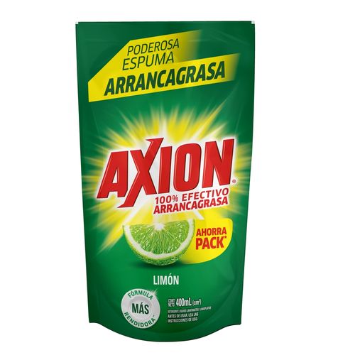 Lavaplatos Líquido Axión Limón Doypack - 400ml