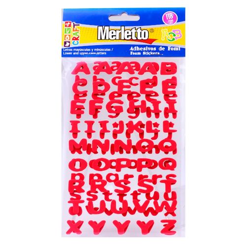 Foamy Merletto Adhesivo Letras Surtido