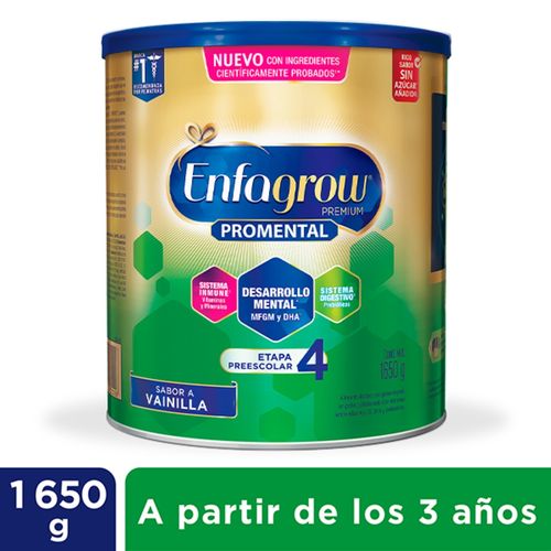 Fórmula infantil Enfagrow promental etapa 4 vainilla - 1650 g