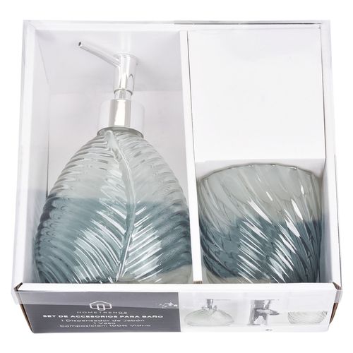Set de accesorios Home Trends para baño color verde - 2 Pzas