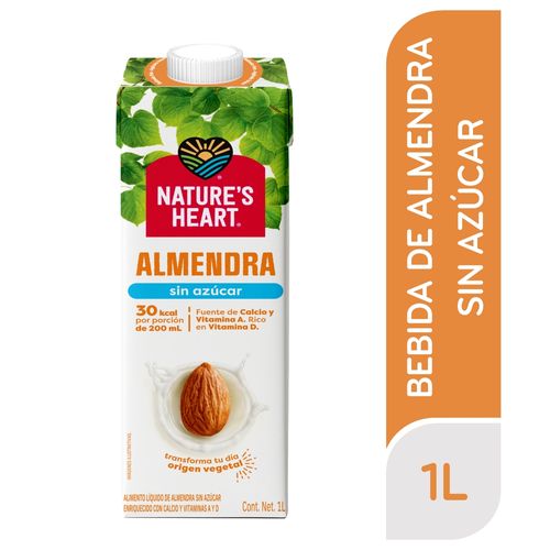 Beb Almend Natures Heart Sin Azu 1000ml