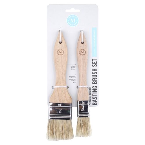 Set 2 Brochas Madera Martha Stewart