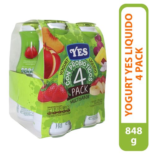 4 Pack Yogurt Yes Liquido - 800Ml