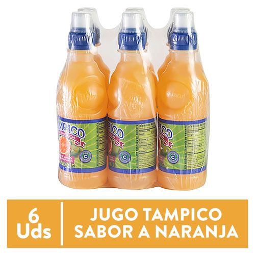 6 Pack Jugo Tampico De Naranja- 300 ml