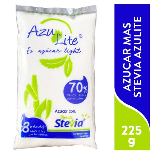 Azúcar Azulite Mas Stevia Bolsa - 225 g