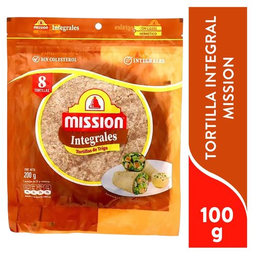 Tortilla Integral Mission 8 Uds - 200 g