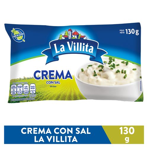 Crema Villita Con Sal 130gr