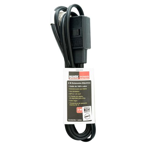Extension Handi Work Negra 2M Uso Domes