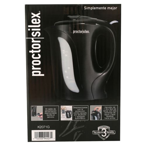 Proctor Silex Hervidor Agua 1 Lt