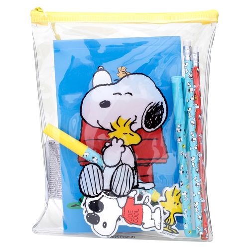 Snoopy Set De Libreta Y Accesorios
