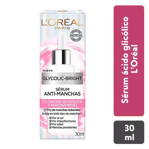 Sérum Facial Glycolic Bright Antimanchas L'Oréal Paris 30 ml