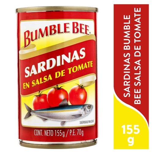 Sardinas Bumble Bee Salsa Tomate - 155 g