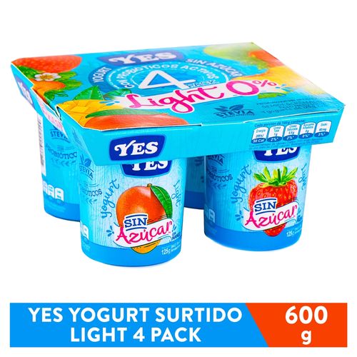 Yes Yogurt Light 4 Pack - 600 g