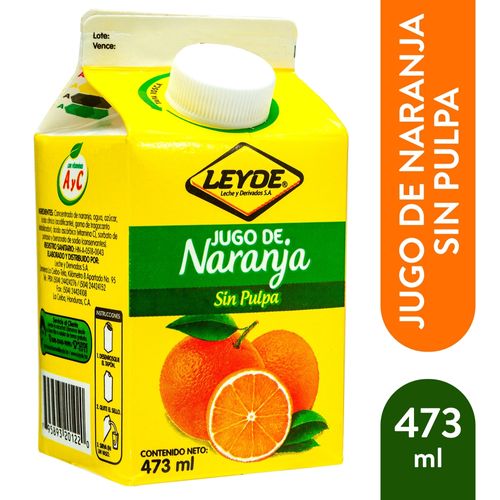 Jugo Leyde Naranja Pasteurizado - 473Ml
