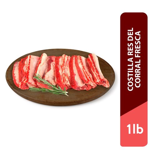 Costilla Res Del Corral Fresca Granel - 1Lb