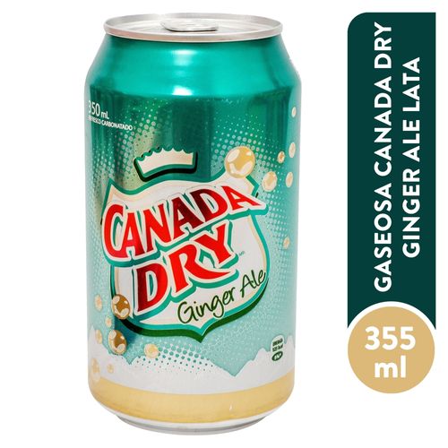 Gaseosa Canada Dry Ginger Ale regular lata - 355 ml