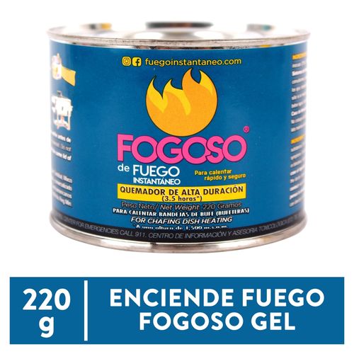 Enciende Fuego Fogoso Gel Lata -220gr