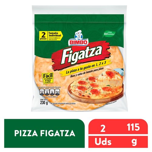 Pizza Preparada Bimbo Figatza 2 Pack - 230 g