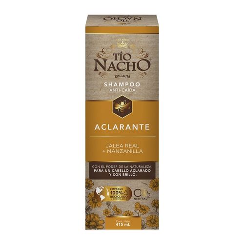 Shampoo Tío Nacho Aclarante Jalea Real + Manzanilla -415 ml