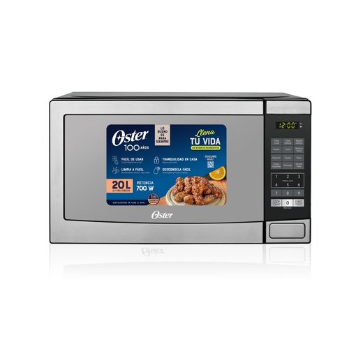 Microondas Oster 0.7 pies cúbicos plateado