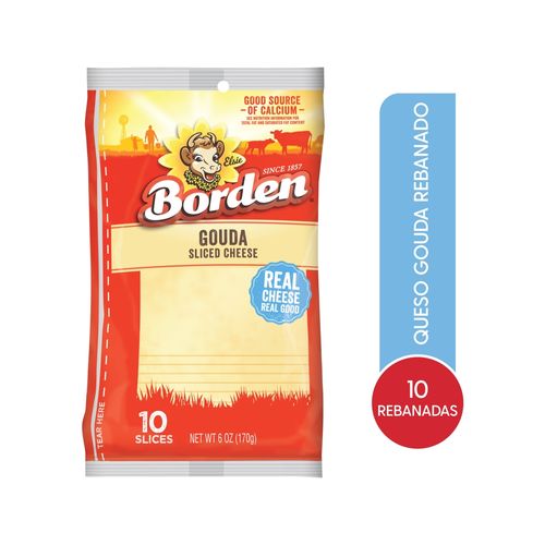 Queso Borden Gouda Rebanado - 170 g