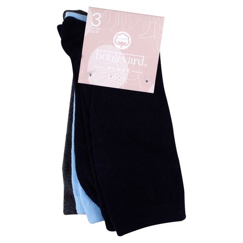 Pijamas y Lenceria Mujer Boulevard Ladies 3 Pairs Pack Casual Ankle Sock