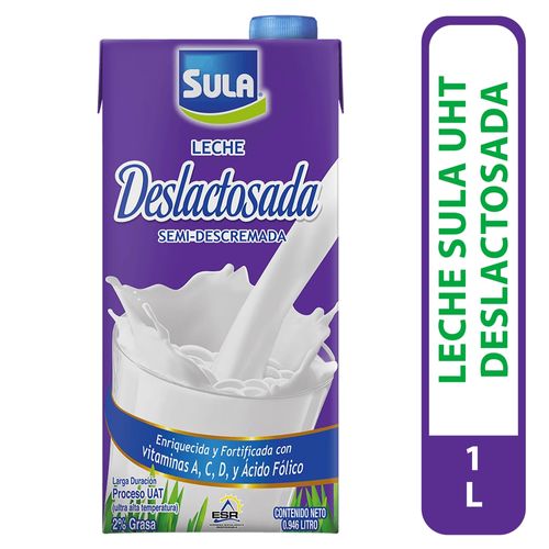 Leche Sula Uht Deslactosada- 1000 ml